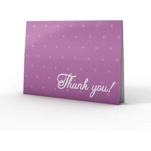 Thank You Cards (24pcs), Includes Blank Cards & Envelopes with Stickers, 4 x 6